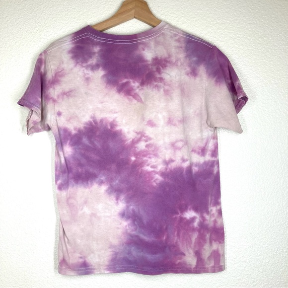 Jimi Hendrix Tie dye Tee Shirt Small Urban Outfitters   Purple Cotton Crew Neck - Picture 8 of 11